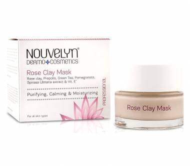 ΚΑΘΑΡΙΣΤΙΚΗ ΜΑΣΚΑ ΠΡΟΣΩΠΟΥ - Rose clay mask 50ml