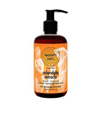 Σαπούνι Προσώπου Face Care Calendula 250ml - Σαπούνι Προσώπου για Καθαρισμό και Ενυδάτωση - Naughty Dogs